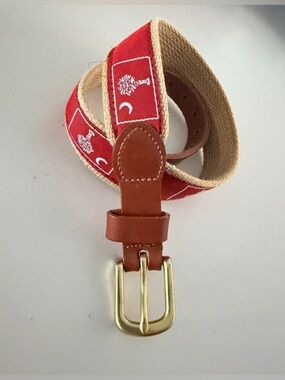 Leather Man Ltd. | boy’s South Carolina webbed flag belt. Size: 20